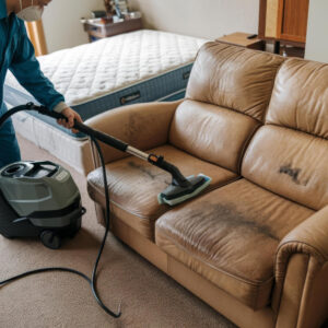 LEATHER CLEANING SOFA